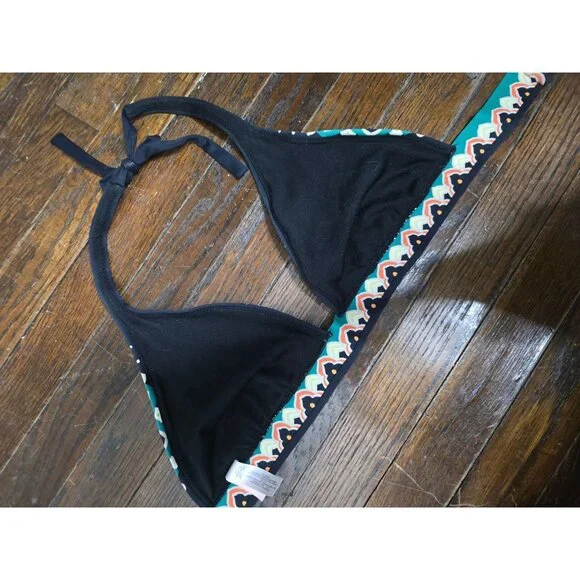 Victoria's Secret Boho Glam Eclectic Triangle Halter Bikini Top Medium - Picture 3 of 8